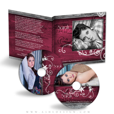 CD/DVD Label & Case Design Set - Steel Magnolia