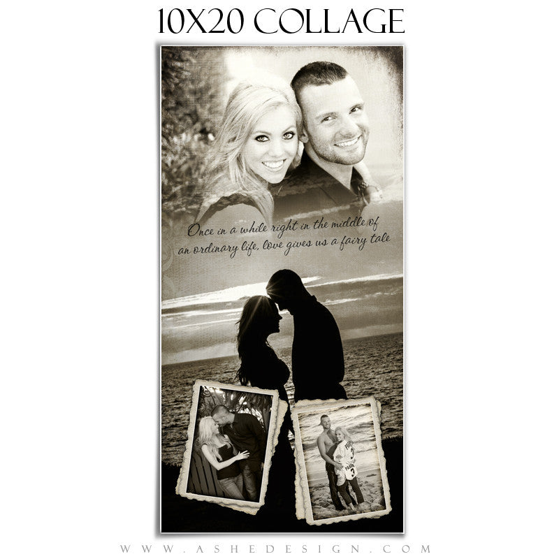 Collage Design (10x20) - Antique Fairy Tale