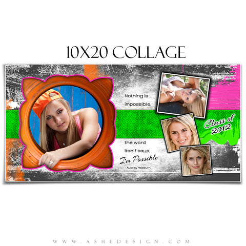 Collage Design (10x20) - Neon