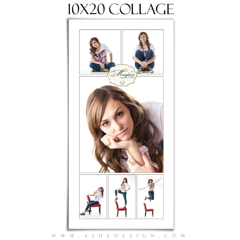 Collage Design (10x20) - Simply White