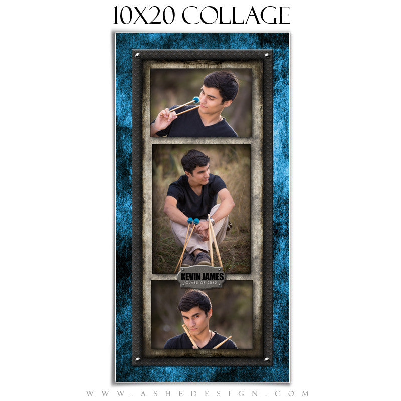 Collage Design (10x20) - Wrought Iron