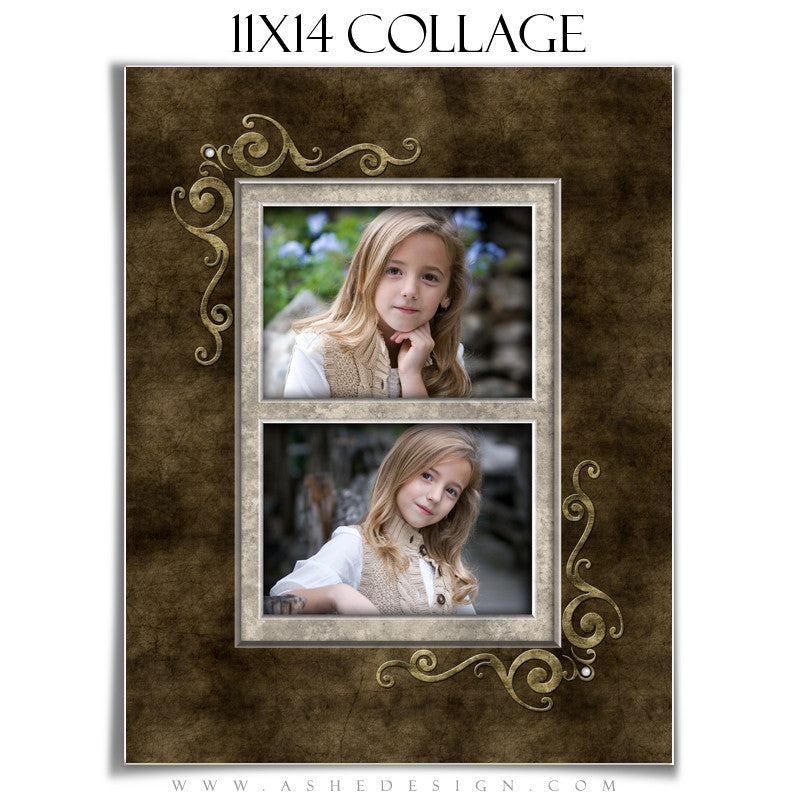 Collage Design (11x14) - Embossed