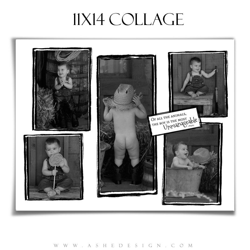 Collage Design (11x14) - Framed