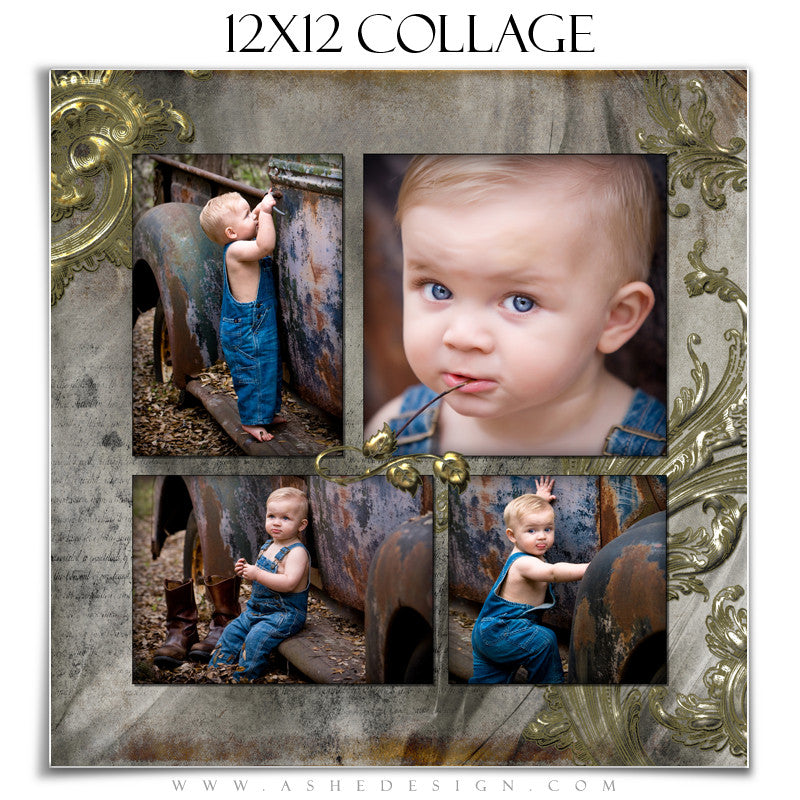 Collage Design (12x12) - Antique Bling