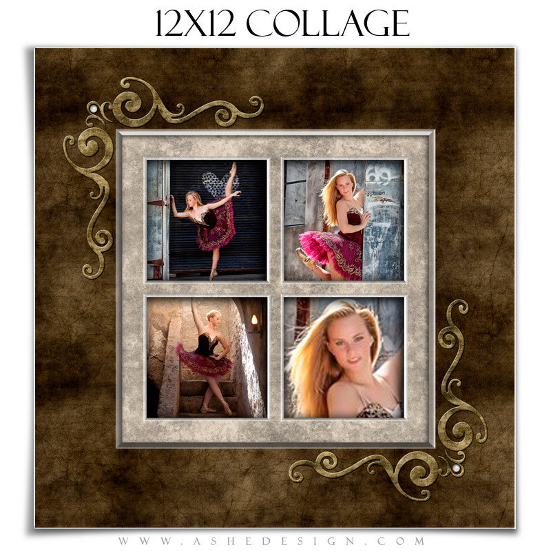 Collage Design (12x12) - Embossed