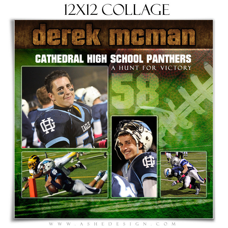 Sports Collage (12x12) - Football