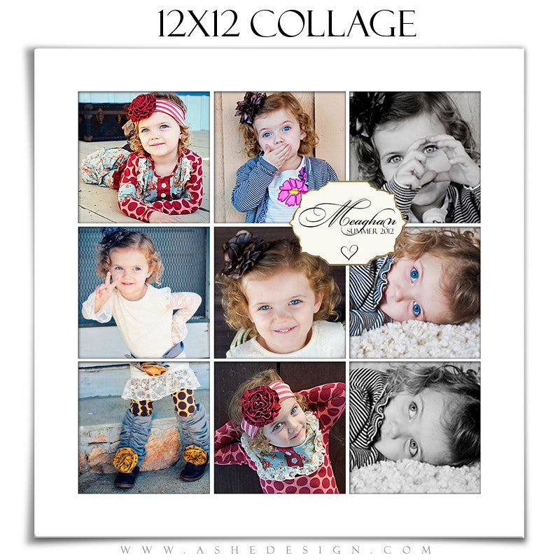 Collage Design (12x12) - Simply White
