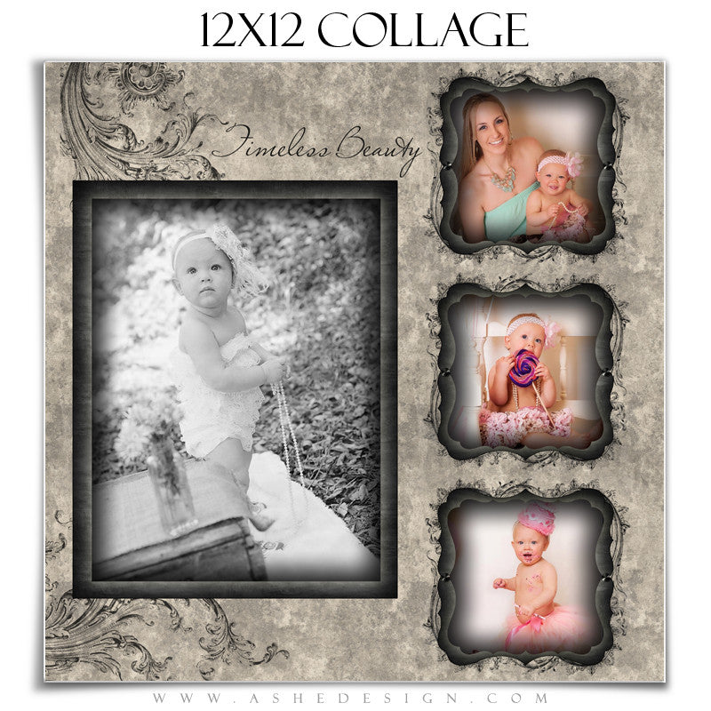 Collage Template (12x12) - Timeless Beauty