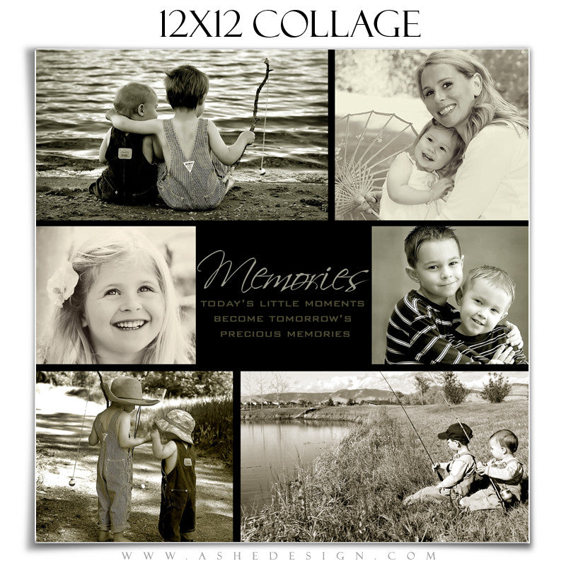 Ashe Design | Tomorrow's Memories 12x12 Photography Template