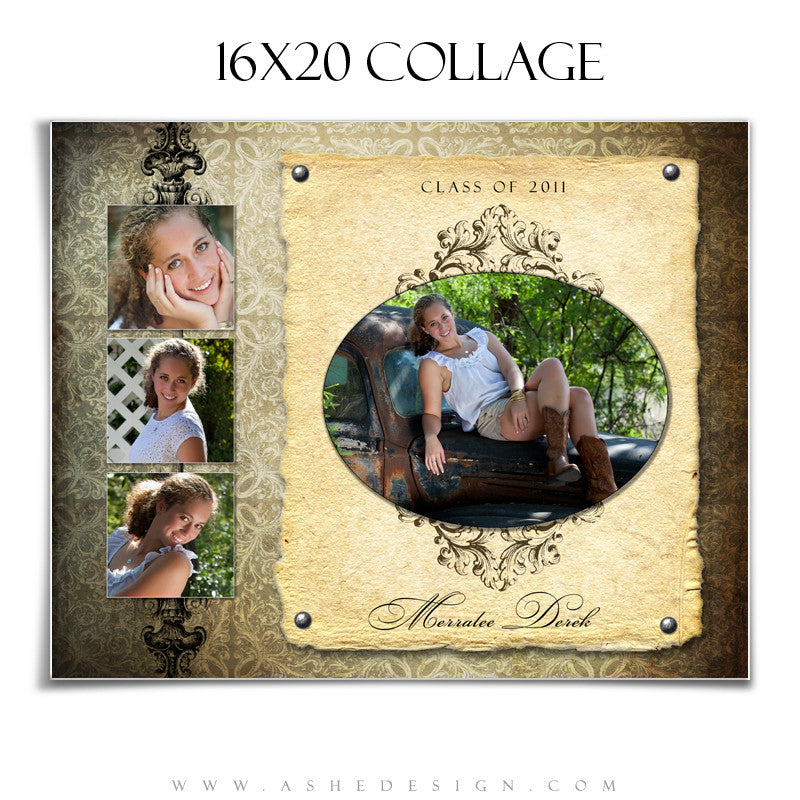 Collage Design (16x20) - Ginger