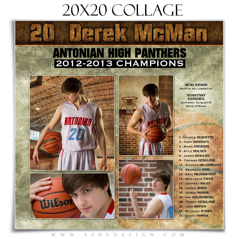 Sports Collage (20x20) - Basketball