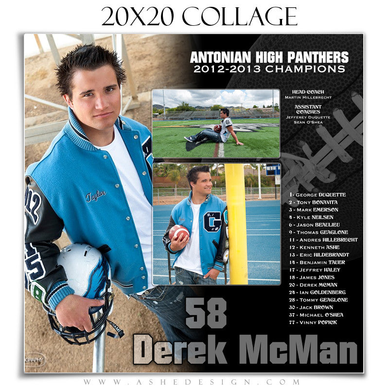 Sports Collage (20x20) - Football