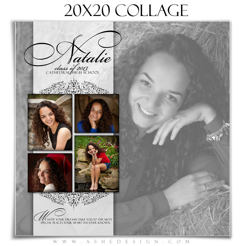 Ashe Design | Photography Template 20x20 | Simply Classic