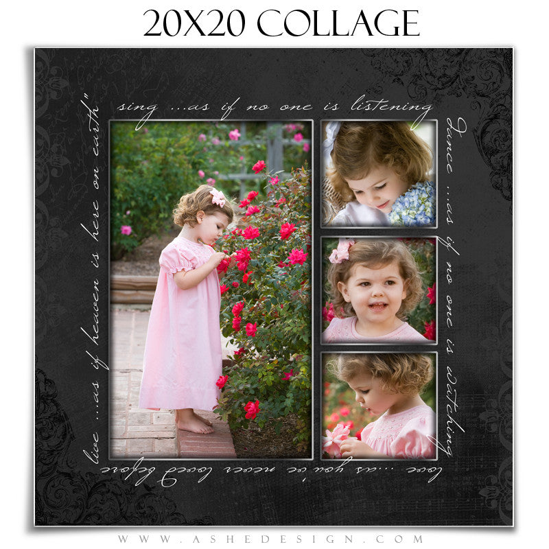 Collage Design (20x20) - Timeless