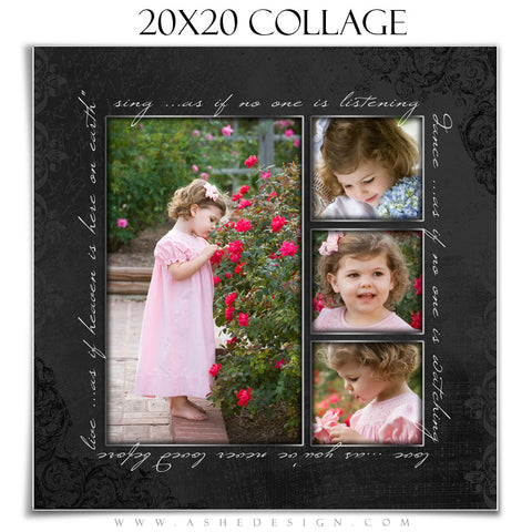 Collage Design (20x20) - Timeless