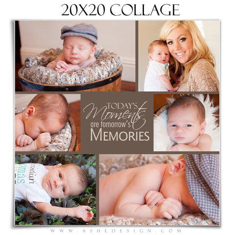 Ashe Design | Tomorrow's Memories 20x20 Photography Template