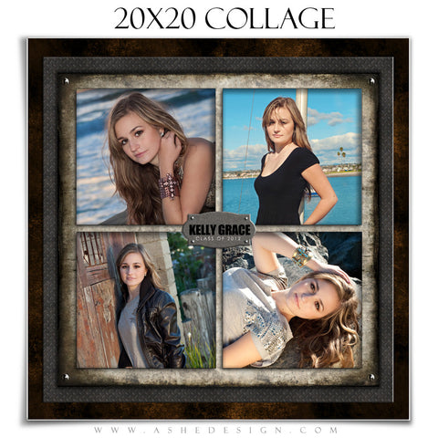 Collage Design (20x20) - Wrought Iron