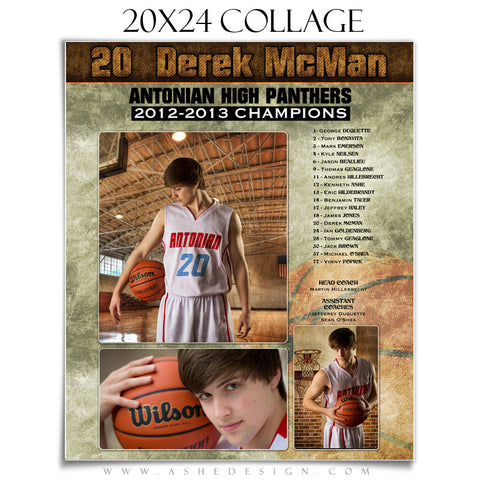 Sports Collage (20x24) - Basketball