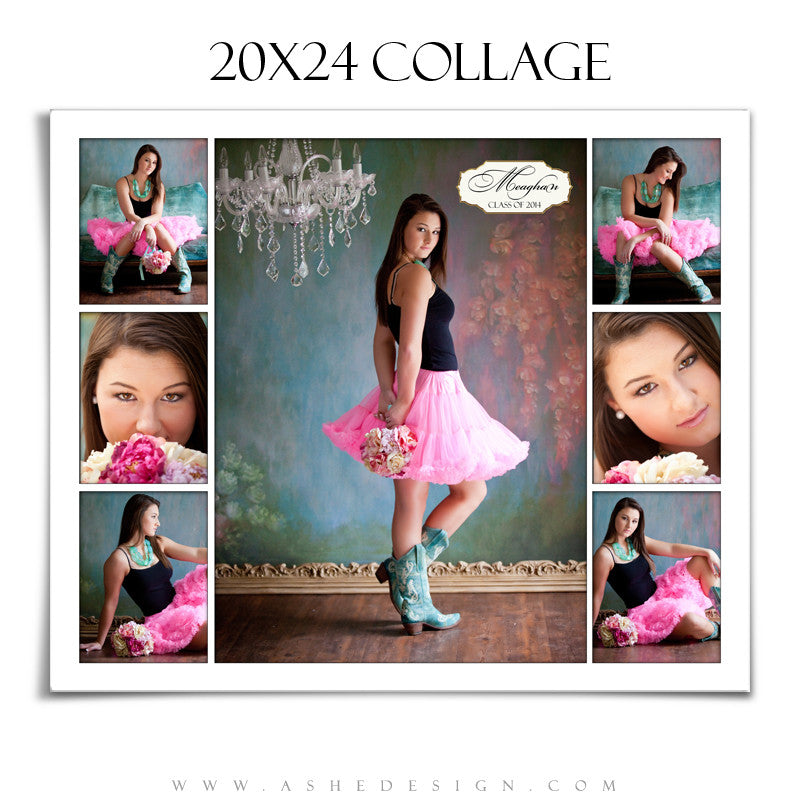 Collage Design (20x24) - Simply White