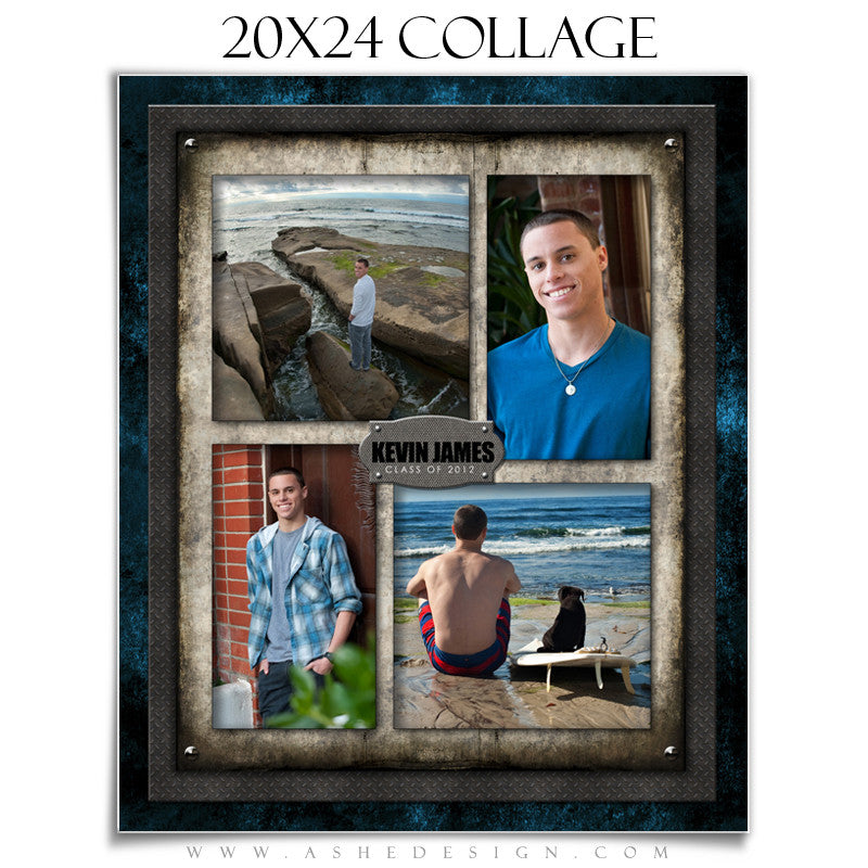 Collage Design (20x24) - Wrought Iron