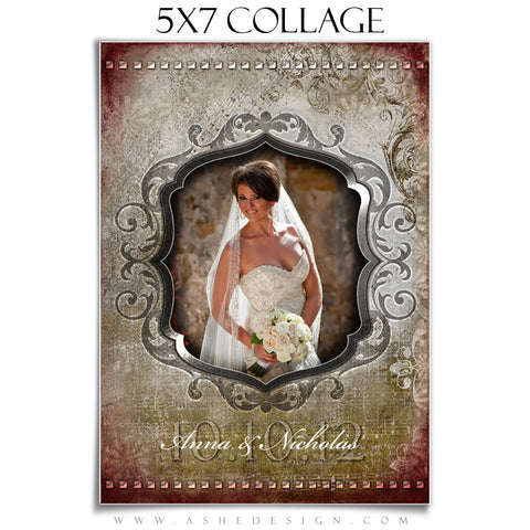 Collage Design (5x7) - Engraved Elegance