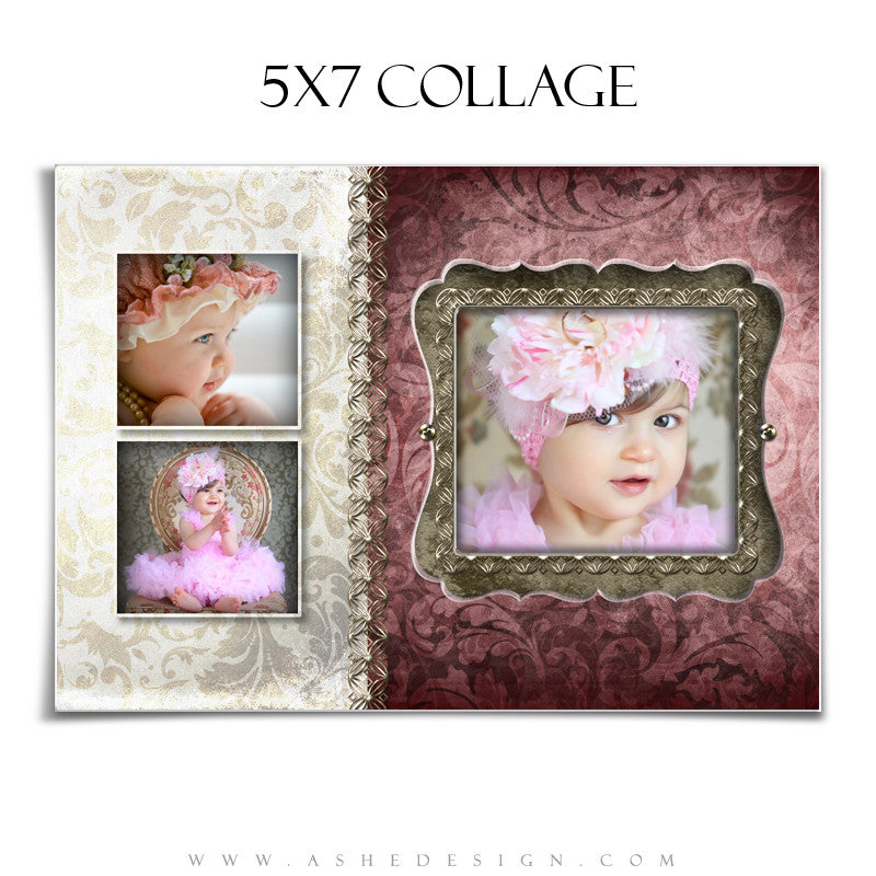 Baby Girl Collage (5x7) - Madison Grace