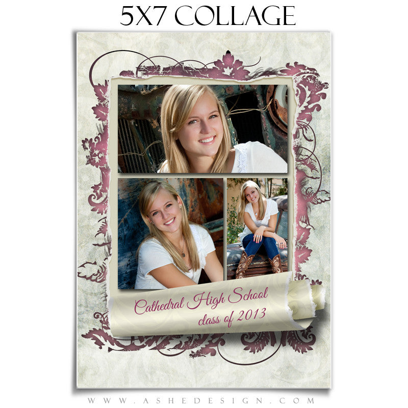 Collage Design (5x7) - Scrolled