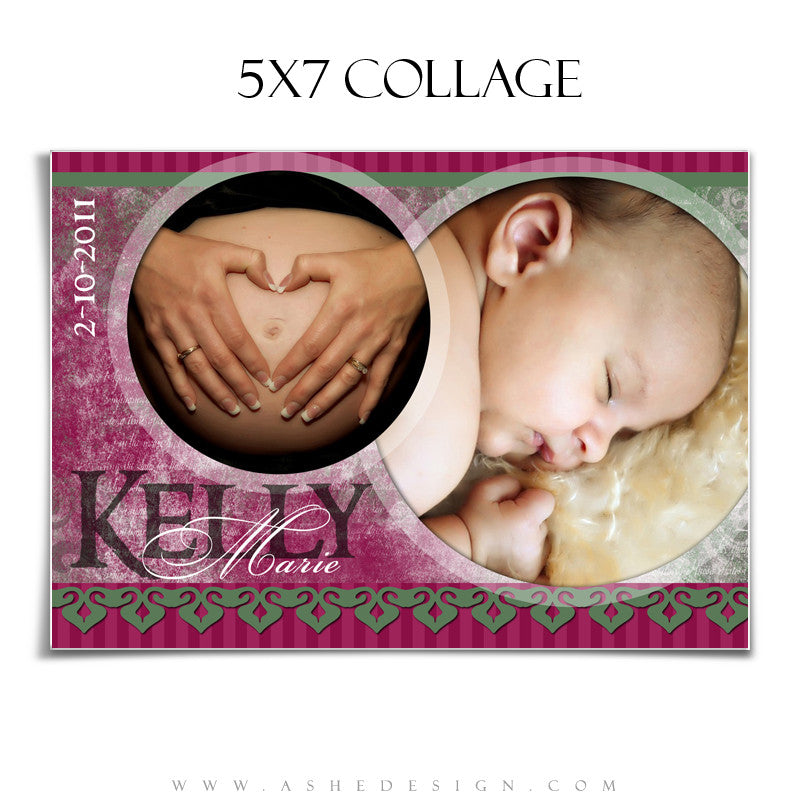 Collage Design (5x7) - Sugar Plum