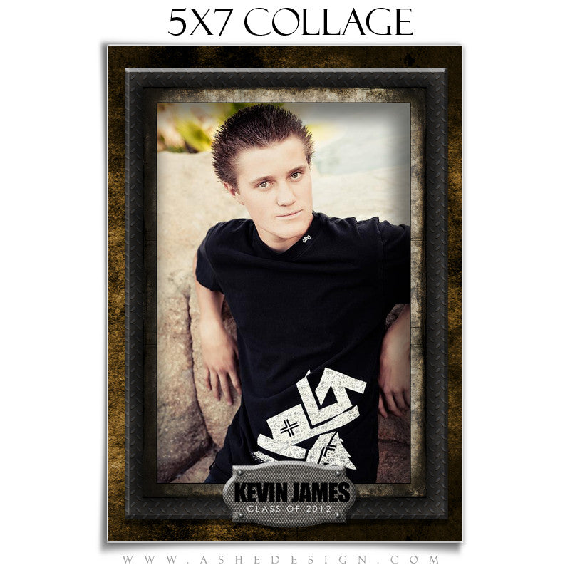 Collage Design (5x7) - Wrought Iron