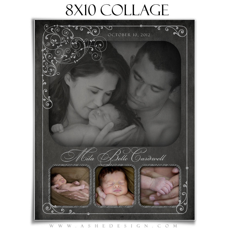 Collage Template (8x10) - Chalkboard