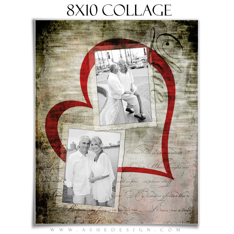 Collage Design (8x10) - Love Letters