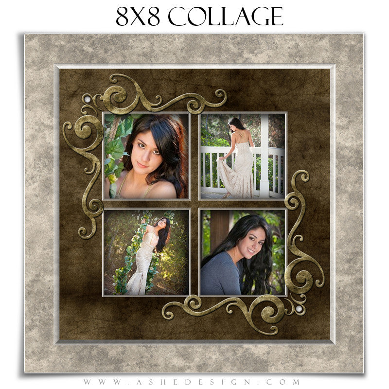 Collage Design (8x8) - Embossed