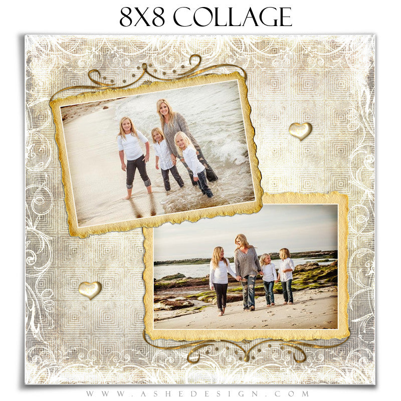 Collage Template (8x8) - Fleur De Lis