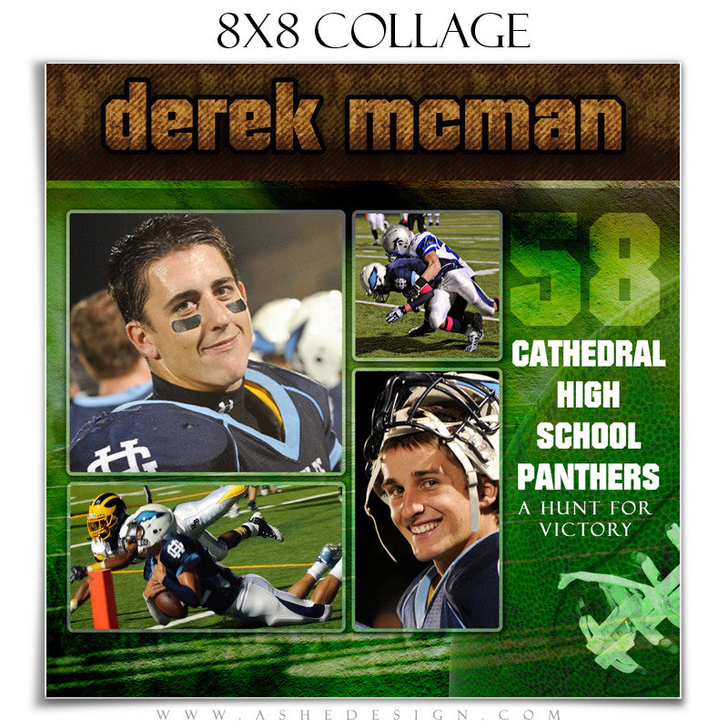 Sports Collage (8x8) - Football