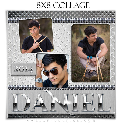 Collage Design (8x8) - Steel Mate