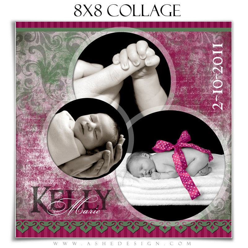 Collage Design (8x8) - Sugar Plum