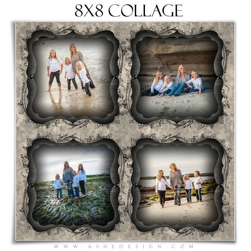 Collage Template (8x8) - Timeless Beauty