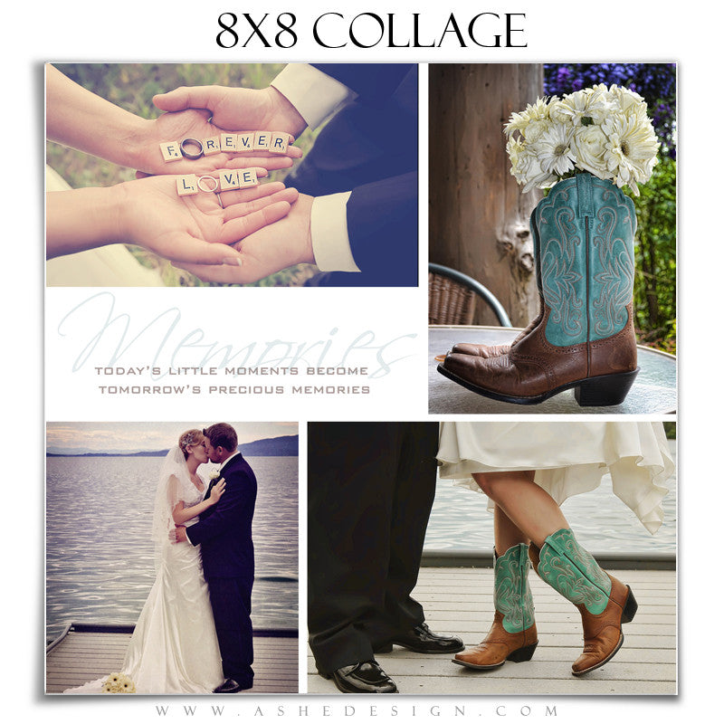 Ashe Design | Photography Template 8x8 | Tomorrow's Memories