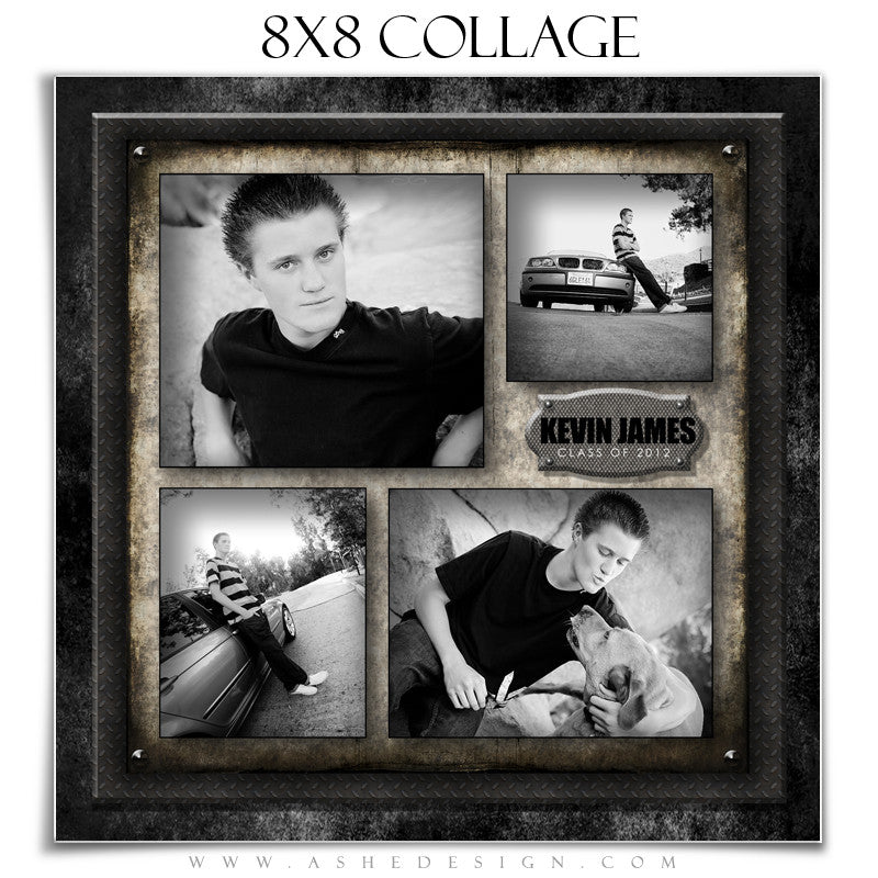 Collage Design (8x8) - Wrought Iron