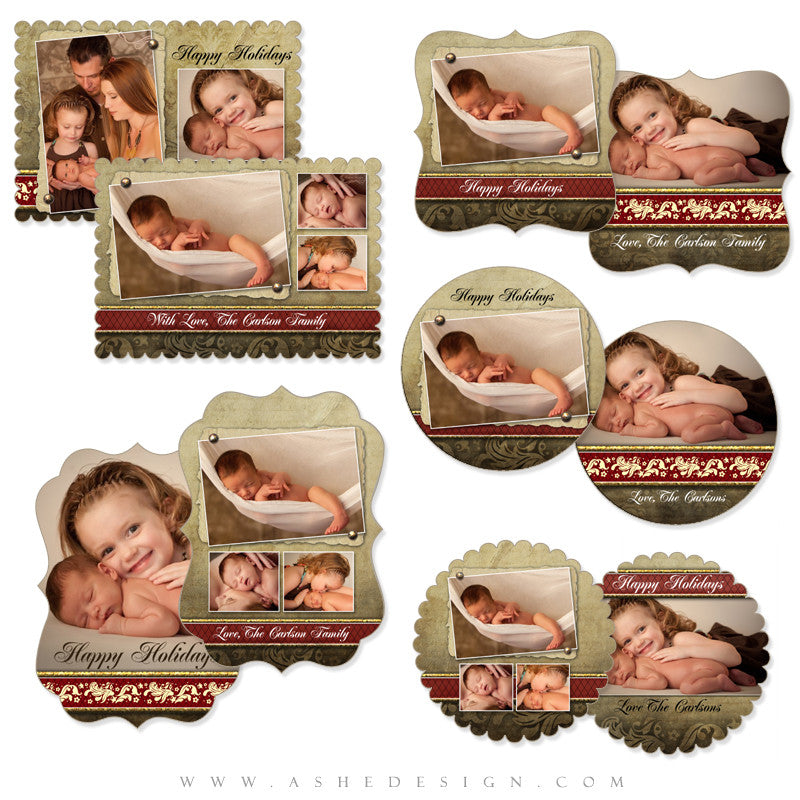 Die Cut Card Design Set - Ginger Bread