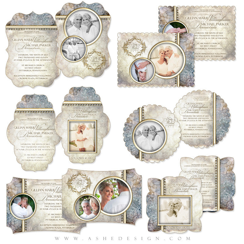 Die Cut Wedding Card Set - Something New