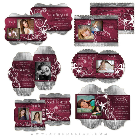 Die Cut Card Design Set - Steel Magnolia