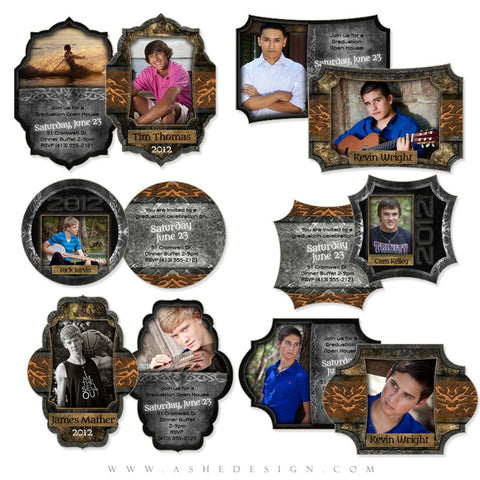 Die Cut Card Design Set - Tattooed