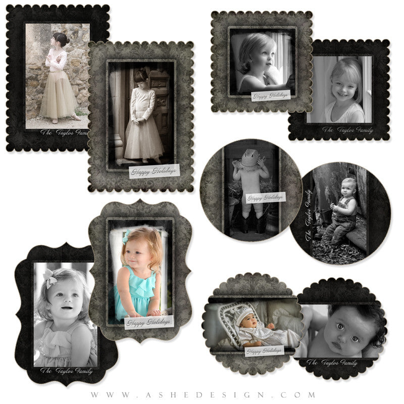 Die Cut Christmas Card Set - Timeless