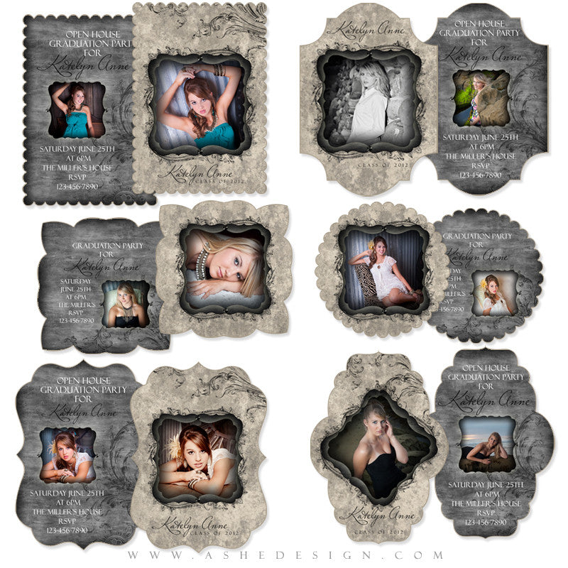 Die Cut Card Design Set - Timeless Beauty