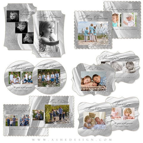 Die Cut Card Design Set - White Christmas