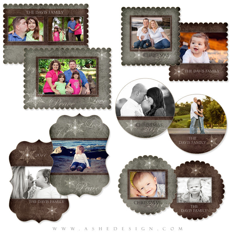 Die Cut Christmas Card Set - Yule Tide