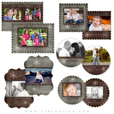 Die Cut Christmas Card Set - Yule Tide