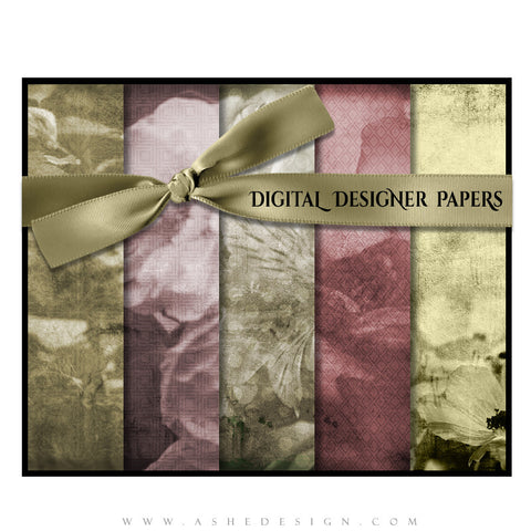Digital Designer Paper Set - Flowers (Vol. 1)