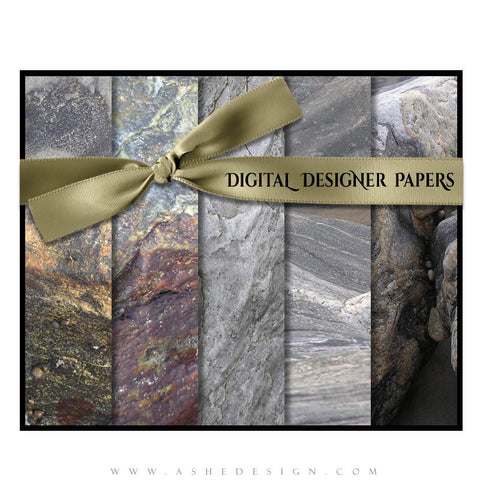 Digital Designer Paper Set - Stone